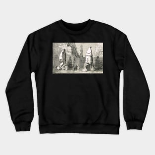 Ramessid statues excavation Luxor Egypt Crewneck Sweatshirt